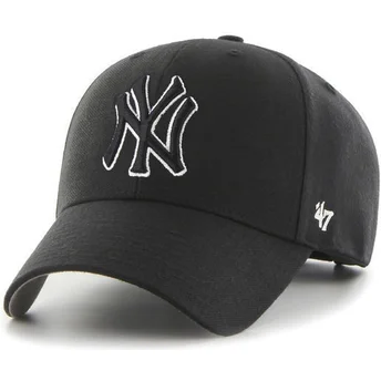 Καπέλα καμπύλη μαύρο snapback από New York Yankees MLB από 47 Brand