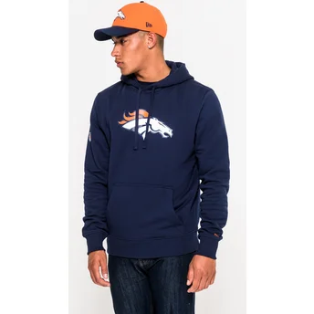 New Era Denver Broncos NFL Blue Pullover Hoodie Sweatshirt