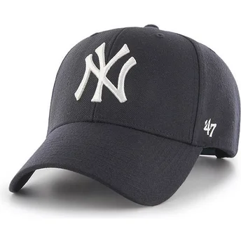 Καπέλα καμπύλη ναυτικό μπλε snapback από New York Yankees MLB από 47 Brand