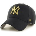 47-brand-curved-brim-gold-log-new-york-yankees-mlb-mvp-metallic-black-cap