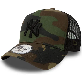 Καπέλα καμπύλη καμουφλάζ snapback Clean A Frame από New York Yankees MLB από New Era