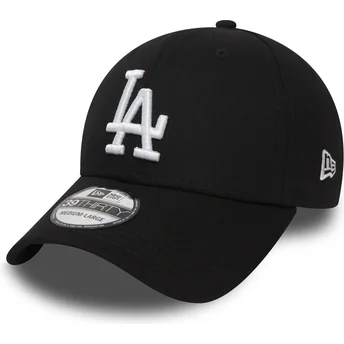Καπέλα καμπύλη μαύρο προσαρμοσμένο 39THIRTY Essential από Los Angeles Dodgers MLB από New Era