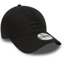 new-era-curved-brim-black-logo-39thirty-essential-los-angeles-dodgers-mlb-black-fitted-cap