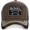 von-dutch-curved-brim-arrow02-brown-adjustable-cap
