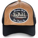 von-dutch-grl-brown-and-black-trucker-hat
