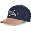 von-dutch-curved-brim-shane-navy-blue-and-brown-adjustable-cap