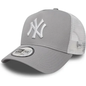 Καπέλα καμπύλη γκρι snapback Clean A Frame 2 από New York Yankees MLB από New Era