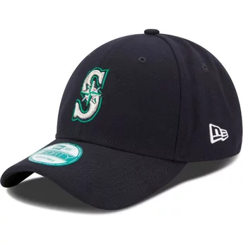 New Era Curved Brim 9FORTY The League Seattle Mariners MLB Navy Blue Adjustable Cap