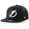 47-brand-flat-brim-tampa-bay-lightning-nhl-captain-sure-shot-black-snapback-cap