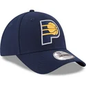 new-era-curved-brim-9forty-the-league-indiana-pacers-nba-navy-blue-adjustable-cap