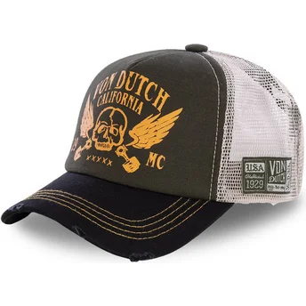 Καπέλα καμπύλη καφέ snapback CREW5 από Von Dutch