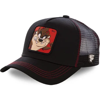Καπέλα καμπύλη μαύρο snapback Διάβολος της Τασμανίας Looney Tunes από Capslab