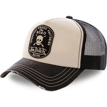 Von Dutch CREW7 Grey and Black Trucker Hat
