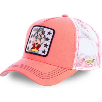 Capslab Wonder Woman WON3 DC Comics Pink Trucker Hat
