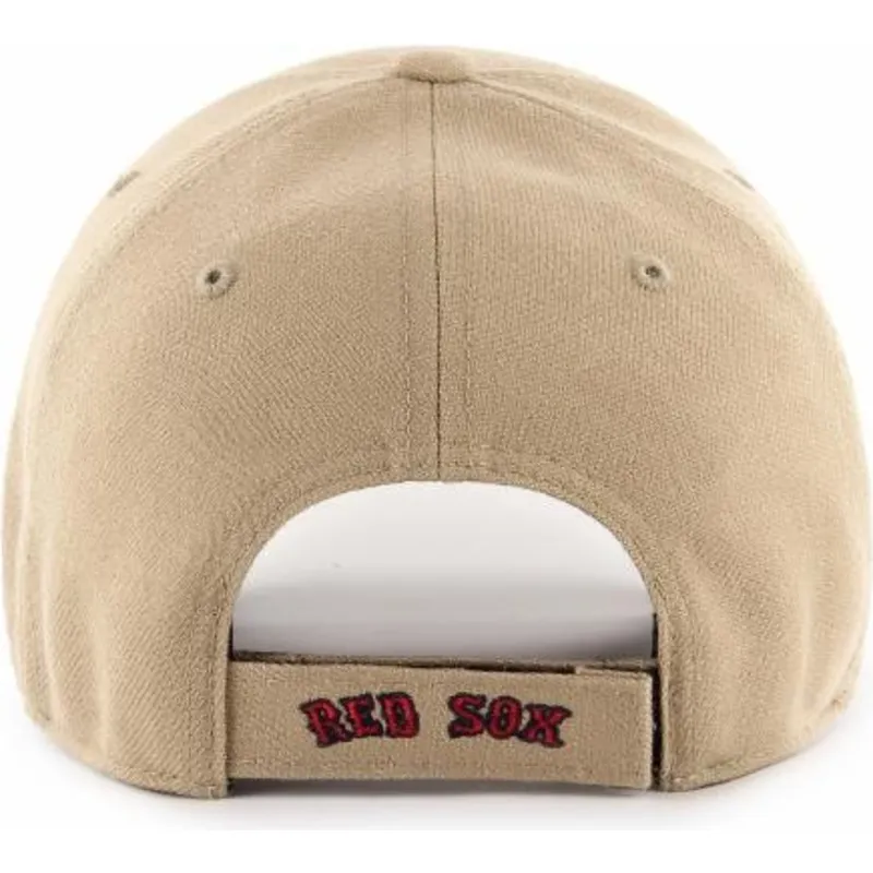 curva-khaki-snapback-ajustable-mvp-boston-red-sox-mlb-47-brand