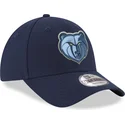 new-era-curved-brim-9forty-the-league-memphis-grizzlies-nba-blue-adjustable-cap