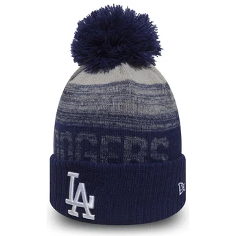 Σκούφοι πομ πομ μπλε Cuff Knit Sport από Los Angeles Dodgers MLB από New Era