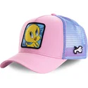 capslab-tweety-twe1-looney-tunes-pink-and-blue-trucker-hat