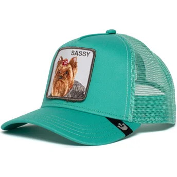 goorin-bros-yorkshire-terrier-dog-sassy-lady-green-trucker-hat