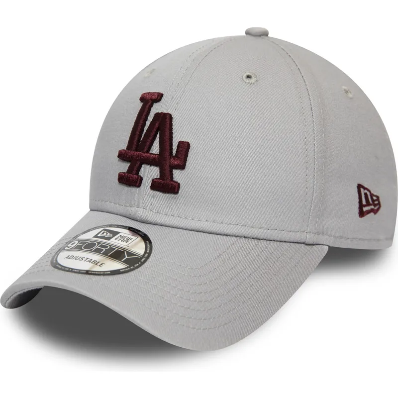 curva-granate-9forty-essential-los-angeles-dodgers-mlb-new-era