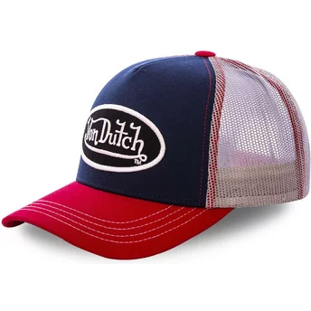 Von Dutch COL MAR Navy Blue, White and Red Trucker Hat