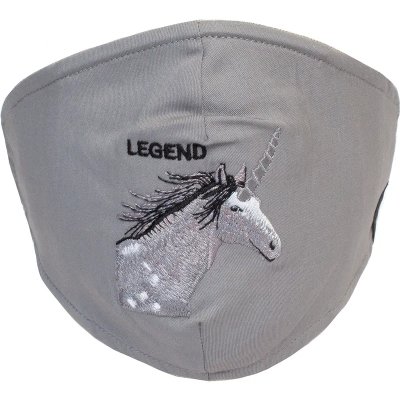 mascarilla-reutilizable-gris-unicornio-living-legend-the-farm-goorin-bros mascarilla-reutilizable-gris-unicornio-living-legend-the-farm-goorin-bros