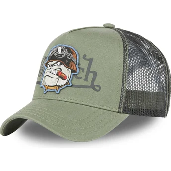 Καπέλα καμπύλη πράσινο snapback bulldog BULL K από Von Dutch