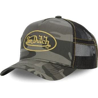 Καπέλα καμπύλη καμουφλάζ snapback CAM GOL από Von Dutch