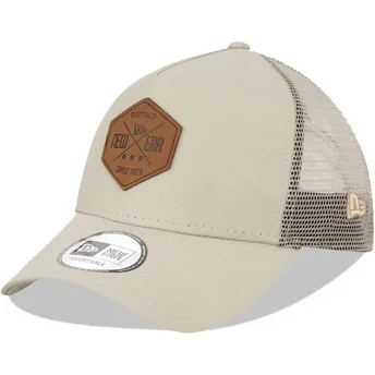 Καπέλα καμπύλη γκρι snapback A Frame 9FORTY Heritage Patch από New Era