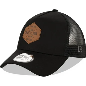 Καπέλα καμπύλη μαύρο snapback A Frame 9FORTY Heritage Patch από New Era