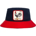 bucket-azul-marino-y-rojo-gallo-cock-americana-the-farm-the-farm-goorin-bros