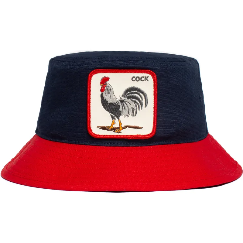 bucket-azul-marino-y-rojo-gallo-cock-americana-the-farm-the-farm-goorin-bros
