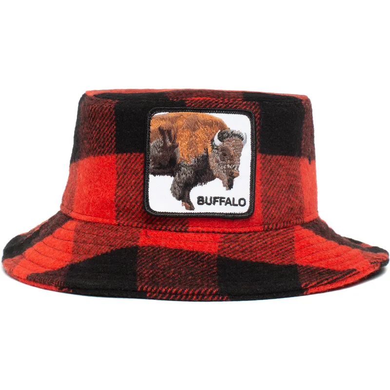 curva-snapback-bucket-rojo-y-negro-bufalo-buffalo-i-m-a-little-hoarse-the-farm-the-farm-goorin-bros