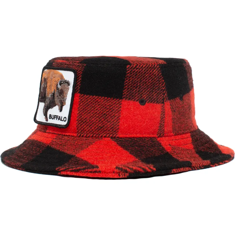 curva-snapback-bucket-rojo-y-negro-bufalo-buffalo-i-m-a-little-hoarse-the-farm-the-farm-goorin-bros
