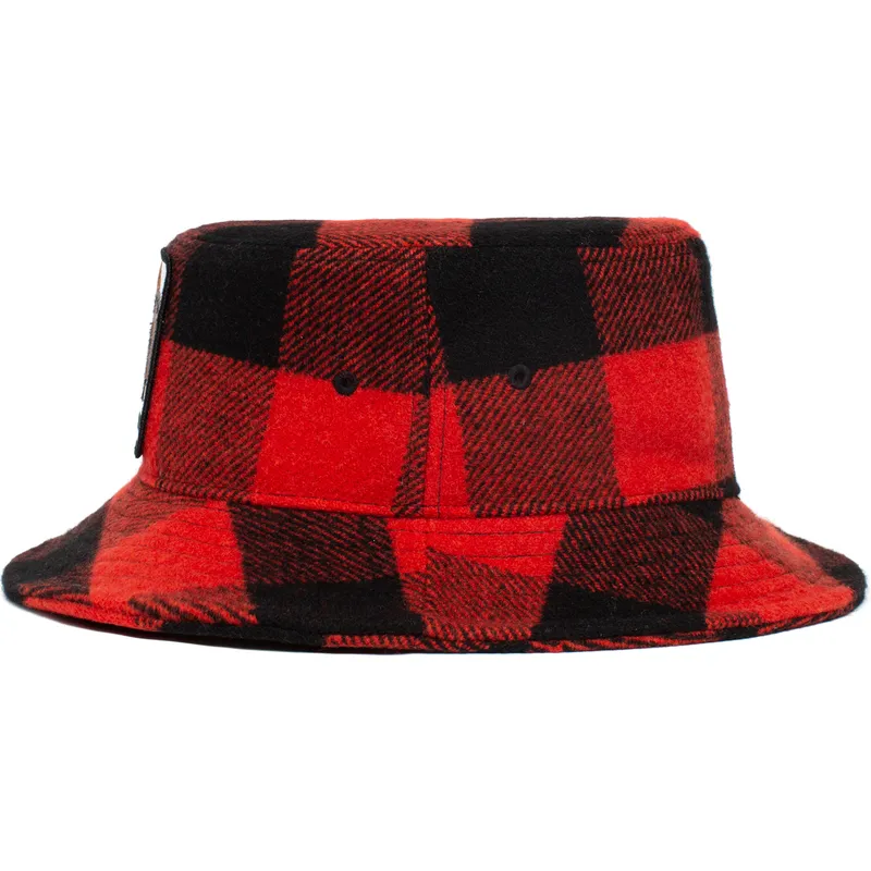 curva-snapback-bucket-rojo-y-negro-bufalo-buffalo-i-m-a-little-hoarse-the-farm-the-farm-goorin-bros