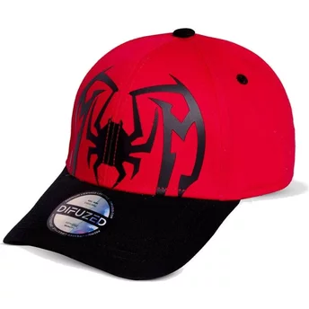 Difuzed Curved Brim Youth Spider-Man Marvel Comics Red Snapback Cap