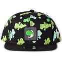 difuzed-flat-brim-yoshi-badge-super-mario-bros-black-and-green-snapback-cap