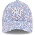 curva-rosa-9forty-floral-new-york-yankees-mlb-new-era