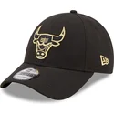 curva-snapback-9forty-black-and-gold-chicago-bulls-nba-new-era
