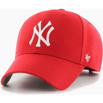 Καπέλα καμπύλη κόκκινο snapback MVP από New York Yankees MLB από 47 Brand