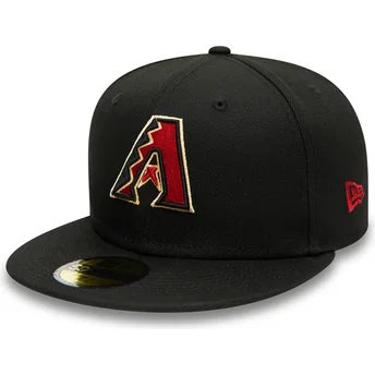 Καπέλα επίπεδη μαύρο προσαρμοσμένο 59FIFTY AC Perf από Arizona Diamondbacks MLB από New Era