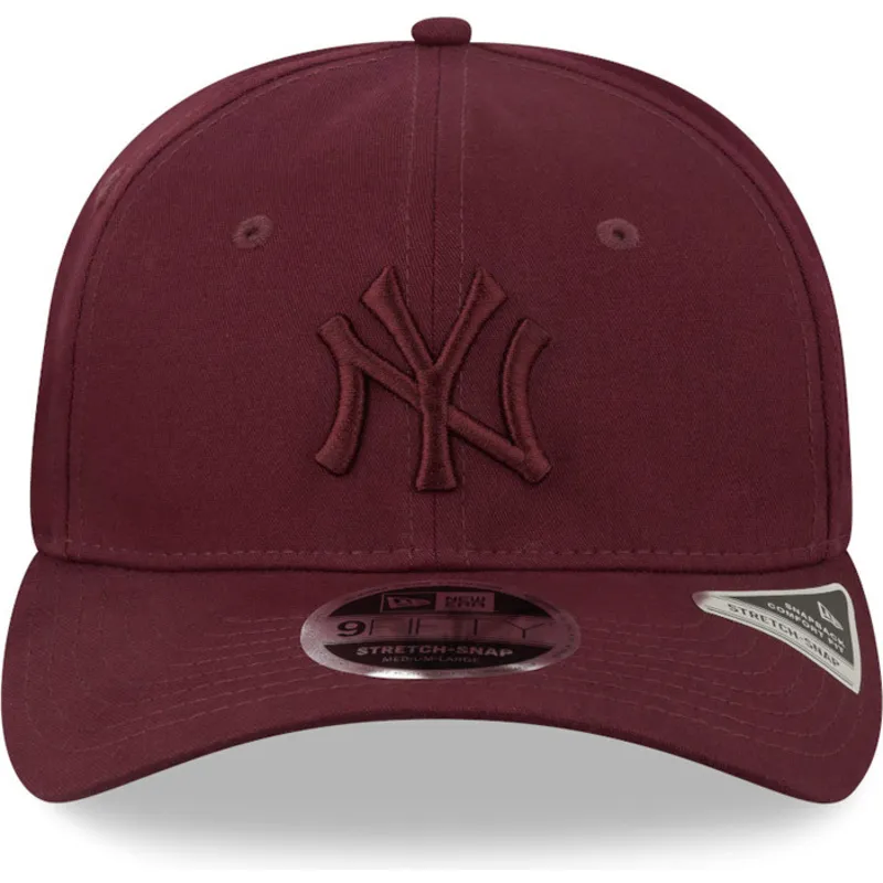 curva-snapback-granate-granate-9fifty-stretch-snap-new-york-yankees-mlb-new-era