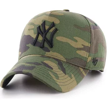 47 Brand Curved Brim MVP DT Grove New York Yankees MLB Camouflage Snapback Cap