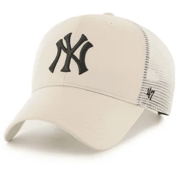 Καπέλα καμπύλη μπεζ snapback MVP Branson από New York Yankees MLB από 47 Brand