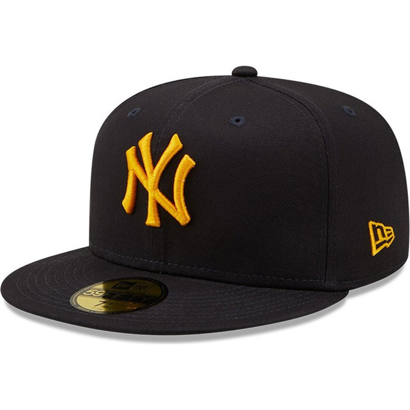 yellow fitted hat mlb