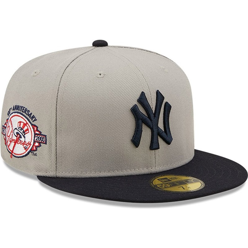 mlb fitted grey brim