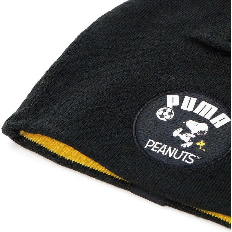 puma-youth-classic-cuffless-snoopy-peanuts-black-beanie
