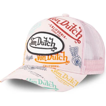 Καπέλα καμπύλη ροζ snapback BRA PIN από Von Dutch