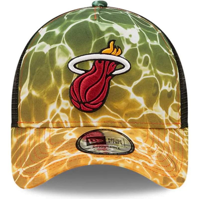 curva-snapback-a-frame-summer-city-miami-heat-nba-new-era