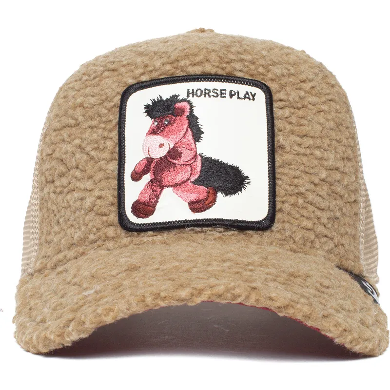 curva-snapback-de-borreguillo-caballo-peluche-horse-play-the-farm-the-farm-goorin-bros